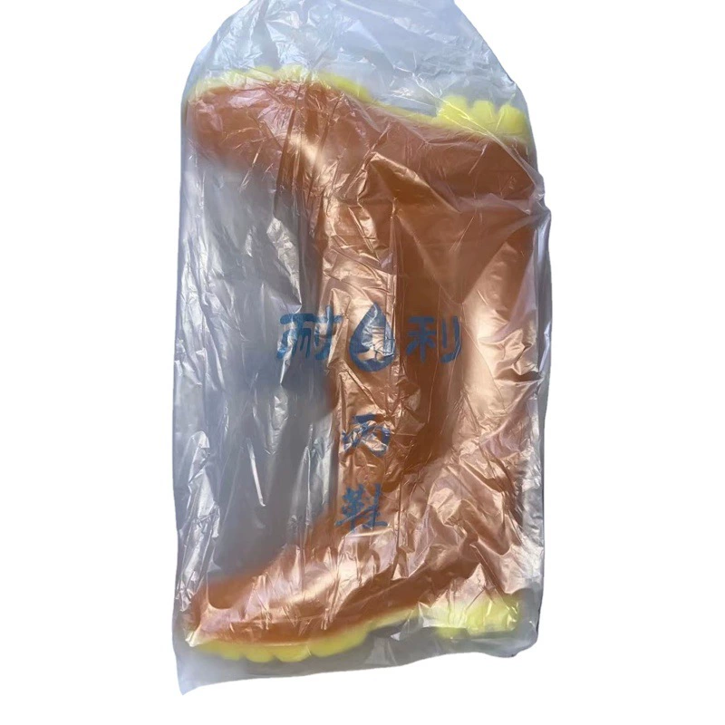 Zhengqun 0401 Neli оранжевая Мужская и Женская длинная обувь для воды, резиновые сапоги для защиты труда, высокие сапоги, уличные резиновые туфли на плоской подошве