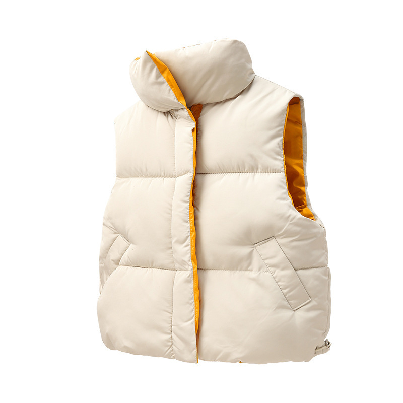 2024 ropa para niños nueva ropa para niños bebés niños y niñas Chaleco de cuello de pie ropa exterior para niños chaleco cálido Chaleco de algodón para niños