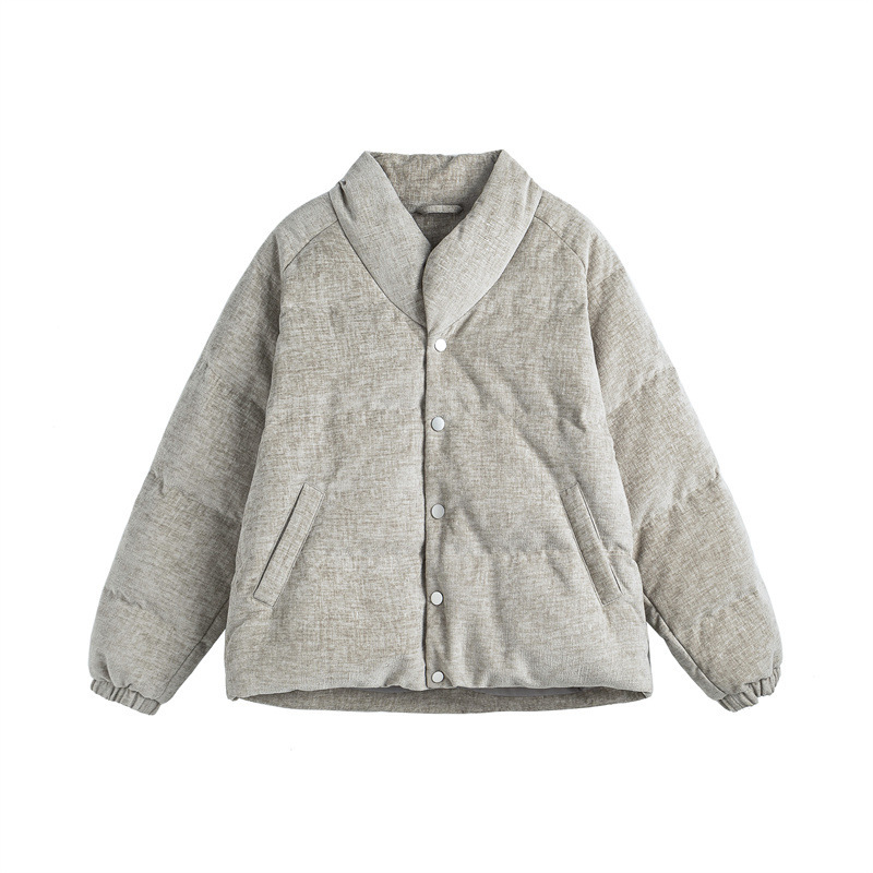 Winter Japanese retro small design warm down jacket