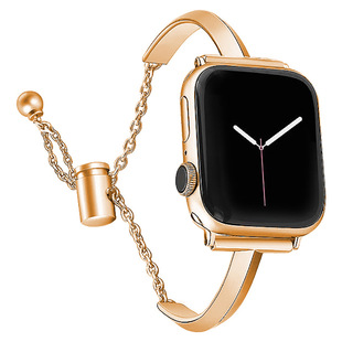 Suitable for apple iwatch12345678 zinc alloy strap apple Women's bracelet metal wristband bracelet
