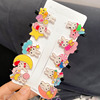 Cute brand milk tea, bangs for elementary school students, cartoon hair accessory