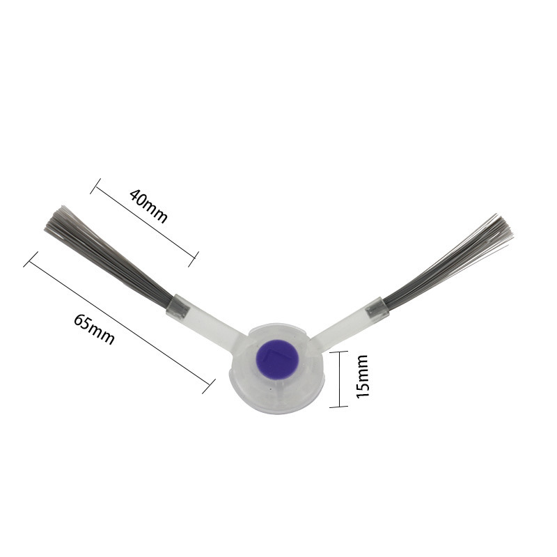 Aplicable a nube ballena J3 barredora accesorios nuevo cepillo lateral pequeña ballena espíritu barrido fregona robot blanco transparente cepillo de plantación de pelo