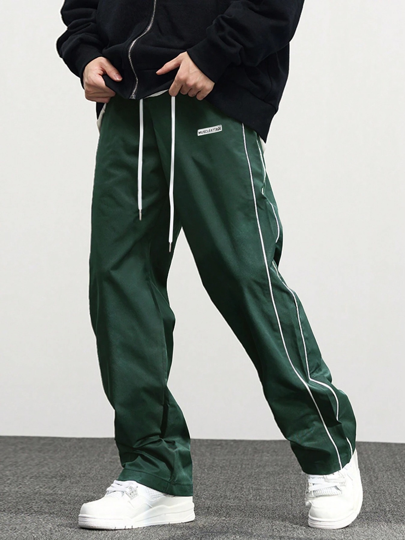 Men's Casual Jogger Pants Retro Style High Street Fashion Trousers_voghion.com