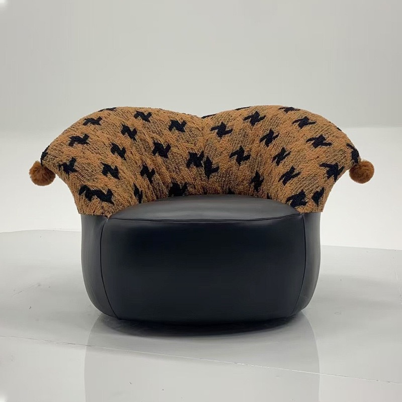 Joker sillón perezoso sofá giratorio único estilo francés crema viento balcón sala de estar diseño casero sofá de tela casual