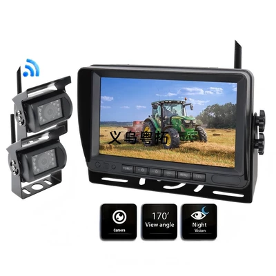 7inch Wireless WiFi Reverse Camera Display for Trucks, Trailers, Buses with Infrared Night Vision (Car display)