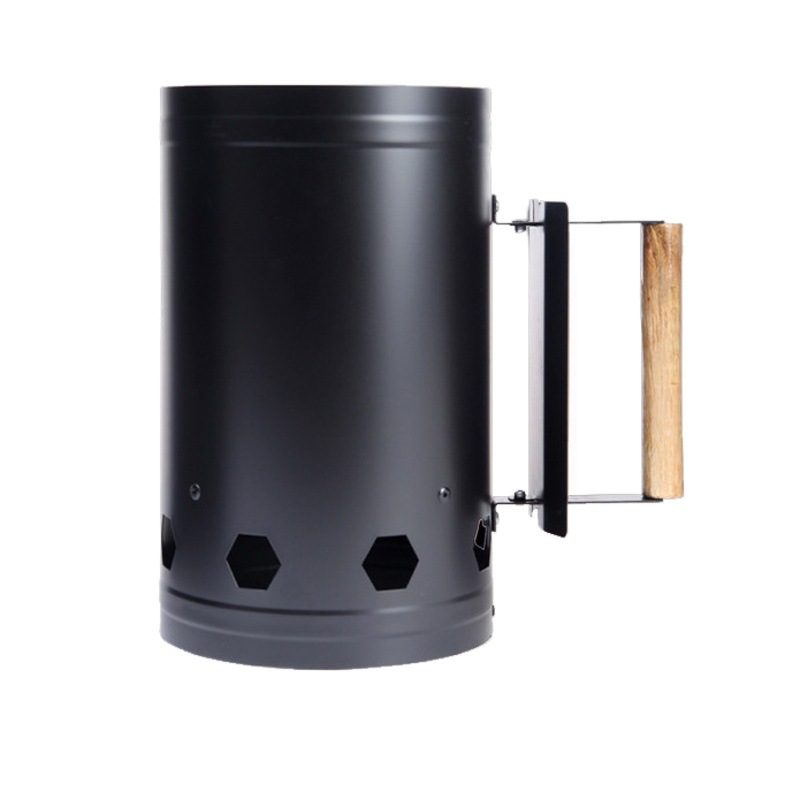 Encendedor de carbón para barbacoa, cubo de encendido de carbón, tubo de encendido para barbacoa al aire libre