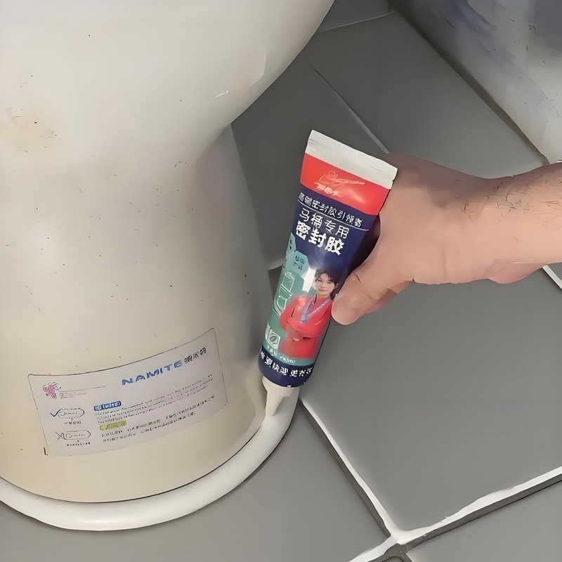马桶密封胶填缝防霉座便器固定胶泥坐便器安装速干水泥白色卫生间|undefined