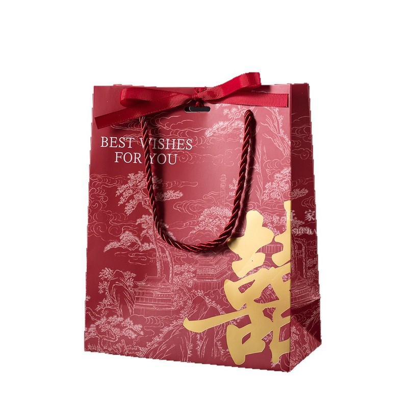 新款订婚结婚专用伴手礼盒高级手提袋喜糖盒婚礼糖果盒空包装礼袋|undefined