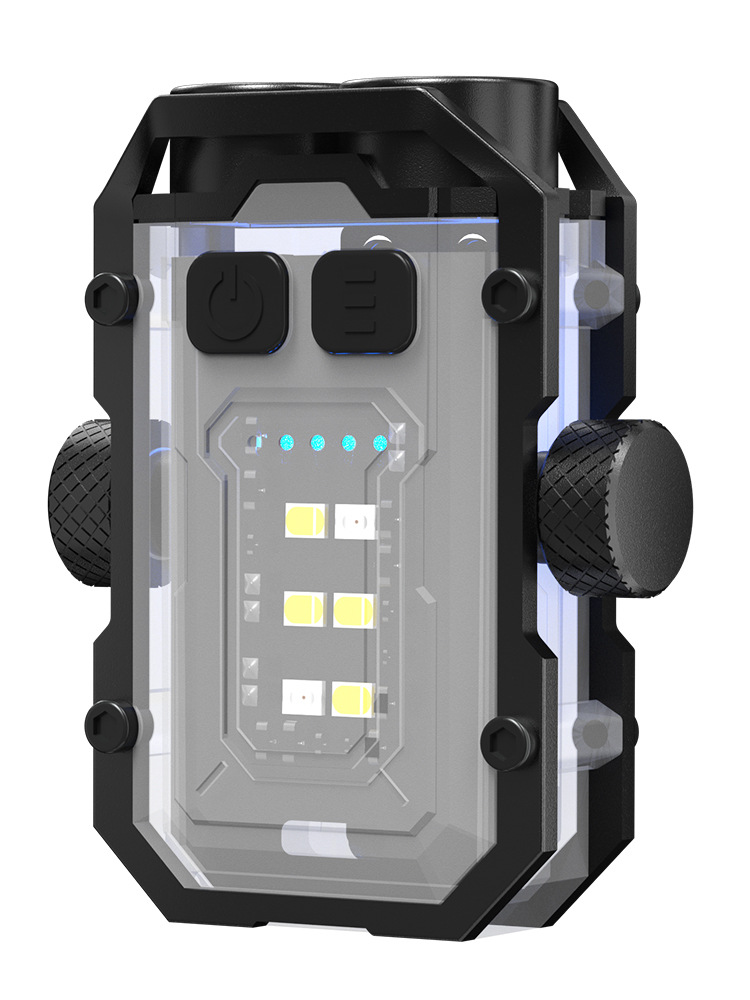 Al Aire Libre portátil al aire libre luz mini llavero de luz de succión magnética Tipo-C de carga rápida herramienta de visualización de energía multifuncional Luz