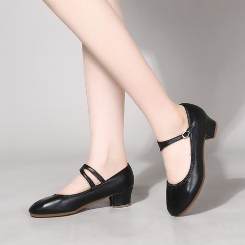 Square dance shoes, lady's soft-soled dance shoes, all-season dance shoes for women, female practice teacher shoes