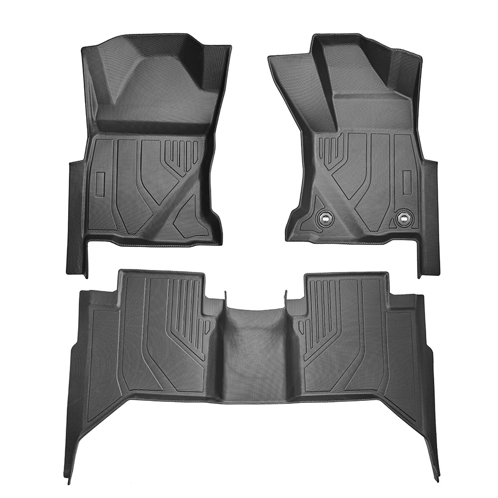 Aplicable a Toyota HiLux Fuel 2024 3D All Weather TPE Foot Coasters Coasters Coasters