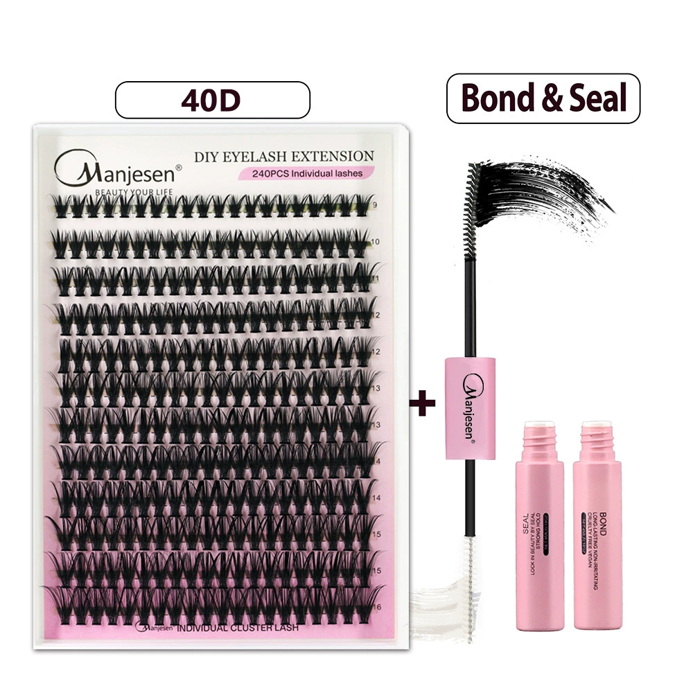 Segmented False Eyelashes (DIY lash) — Individual Cluster Lashes, Natural Thick, 30D/40D Options