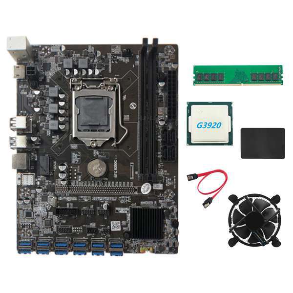PCB B250C 12P 主板适用于 LGA1151 12 USB3.0 PCIE GPU套装