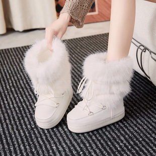 mooreyuͬ��2025�����W���r��̫��ѥëë������Ьѩ��ѥŮ�ӽqŮ