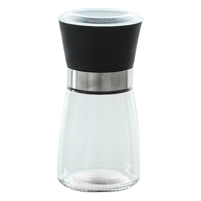 Pepper Bottle Pepper Grinder Food Grinder Manual Household Seasoning Grinding Bottle Glass Pepper Bottle for Hair