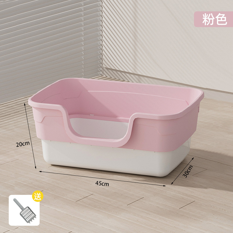 Gran tamaño semicerrado lavable desmontable anti-spillado inodoro para gatos desodorizante sin olor de fábrica de productos para gatos al por mayor