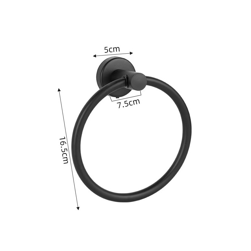 라운드 타월 링 [블랙]