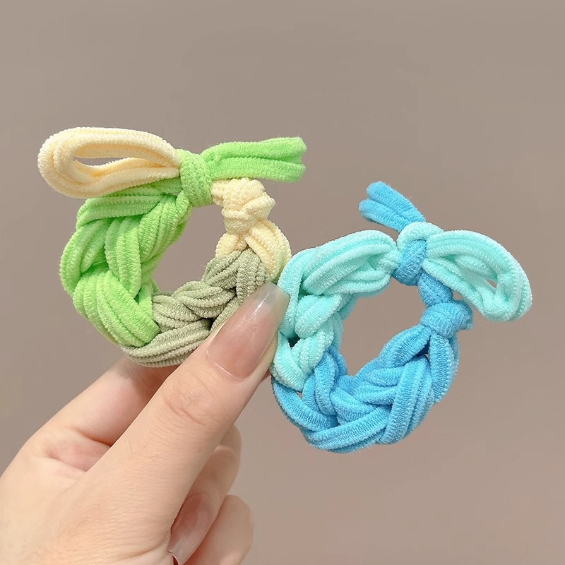 grueso de alta elástica mariposa trenzada cabello cabello de mujer cabello de cabello de cola de caballo cabello de alta sensibilidad correa de cabello adornamiento de cabello