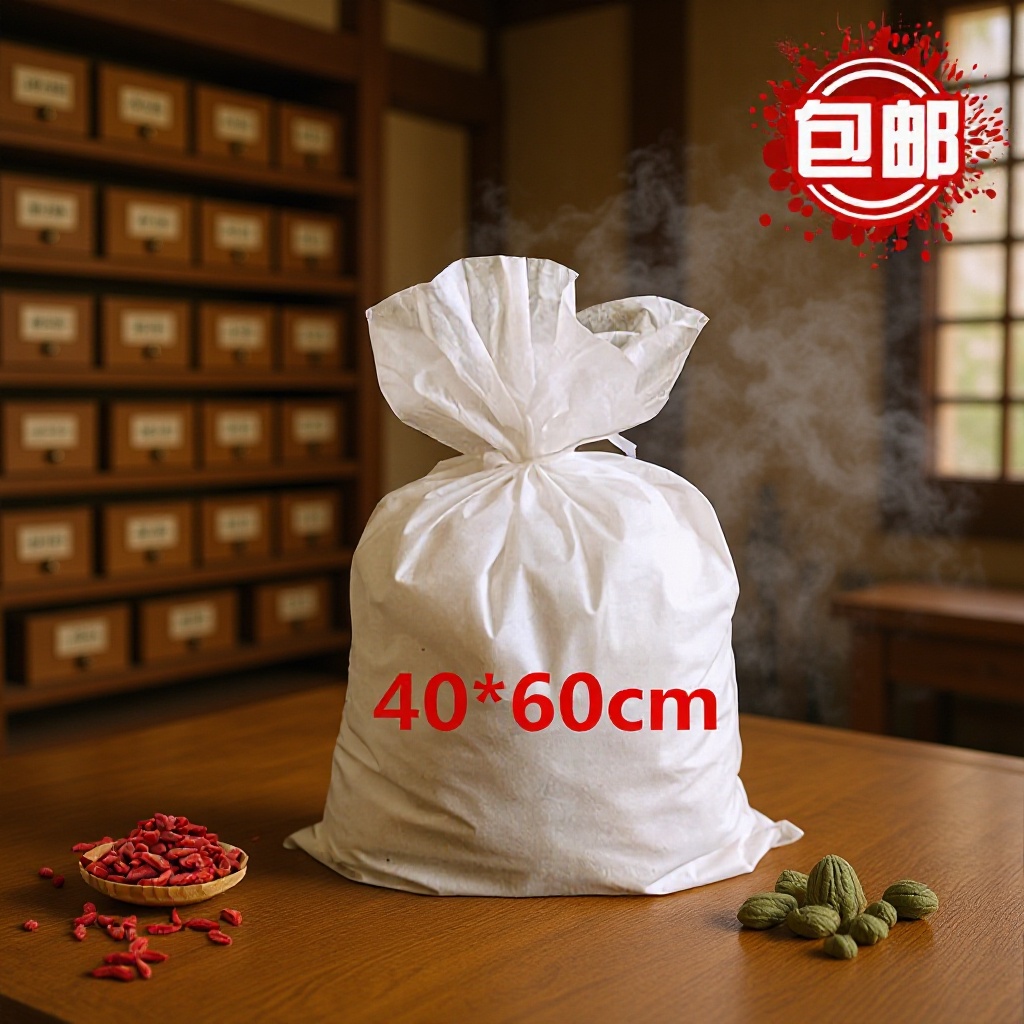 无纺布煎药机中药煎药袋100个40*60煲汤袋隔渣袋过滤包装袋耐用
