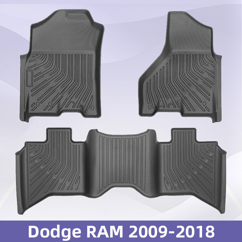 Aplicable a Dodge RAM 2009 - 2018 TPE Foot Pads 3D All Weather Material Backpack Pad