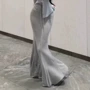 拖地鱼尾辣妹气质包臀裙