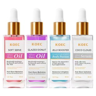 KOEC Purple Beard Care Essential Oil Moisturizing Body Massage Essential Oil tk Explosive Wholesale Donut Shave Oil