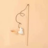 Wooden pole cat teasing stick [hemp chick style]