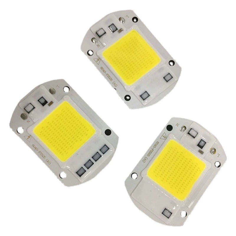 Светодиодные лампы COB полного спектра, 20Вт/30Вт/50Вт, высокой эффективности, без драйвера, 220В переменного тока.