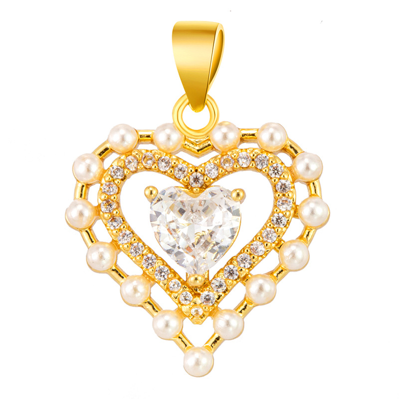 Douyin Venta caliente Colgante de microincrustaciones de cobre chapado al por mayor Cientos de colgantes de cobre opcionales a su gusto, fábrica de origen al por mayor sin cadena