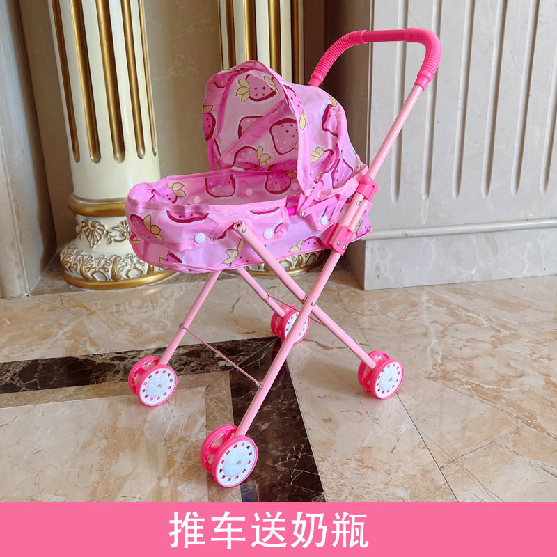 Cochecito de hierro para niños Juguetes Bebés Bebés Bebés Bebés Orinando con Muñecas Carrito de compras para bebés Niños y niñas