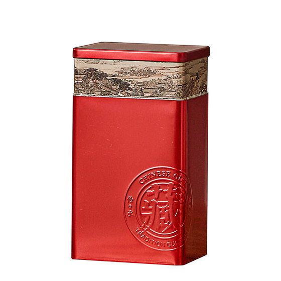 New two two and a half jin metal square cans Universal black tea green tea tea cans iron cans sealed cans tea packaging