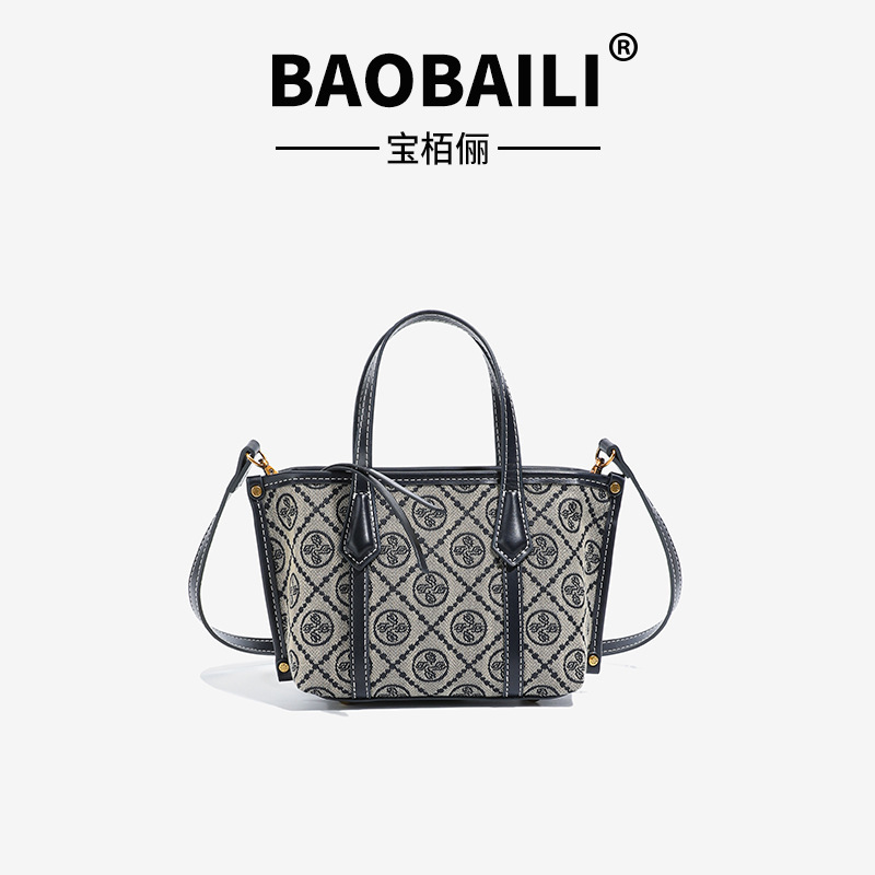 Baobaoli Tb Autumn and Winter New Shopping Bag Women's Handbag Shoulder Crossbody Bag Canvas Trendy Embroidered Small Tote Bag for Women Baobaoli Tb Autumn and Winter New Shopping Bag Women's Handbag Shoulder Crossbody Bag Canvas Trendy Embroidered Small Tote Bag for Women