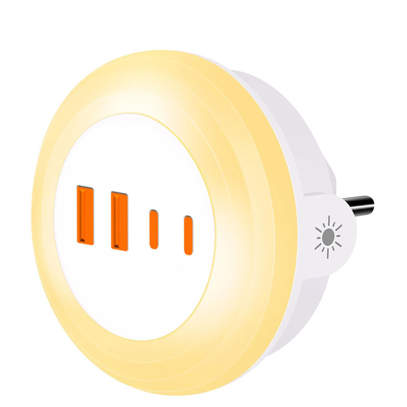 欧规小夜灯USB充电器德国小夜灯充充电器走廊灯
