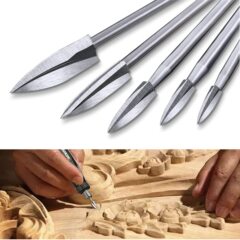 アマゾンクロスボーダー木彫りフライス木工彫刻刀根彫刻研削ヘッド三刃胚研磨工具白鋼尖刀