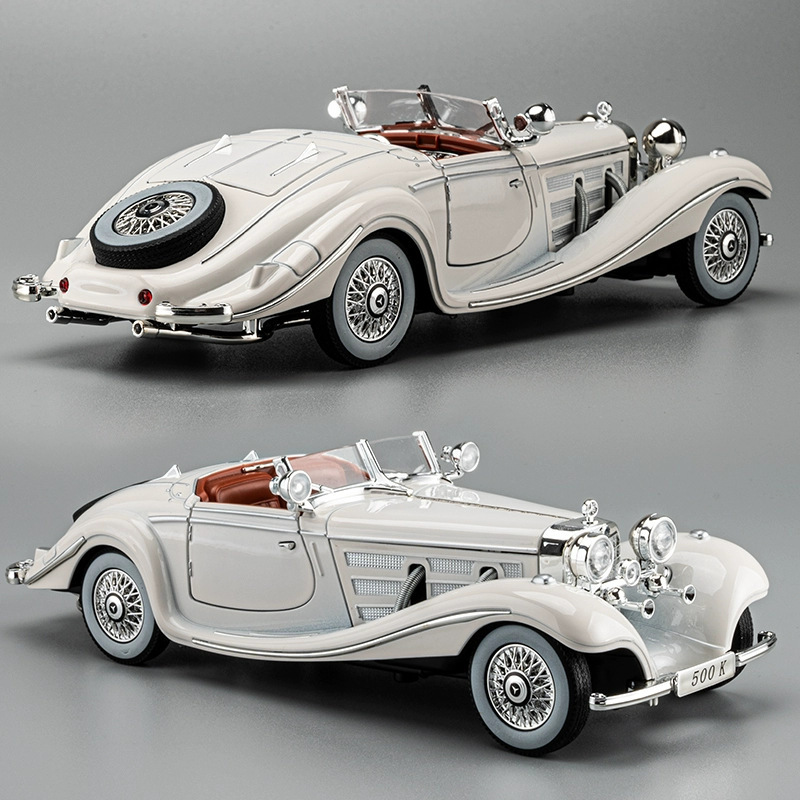 Boxed 1:24500K Classic Car Alloy Car Model Sound and Light Pull Back Multi-Door Collection Ornaments Wholesale
