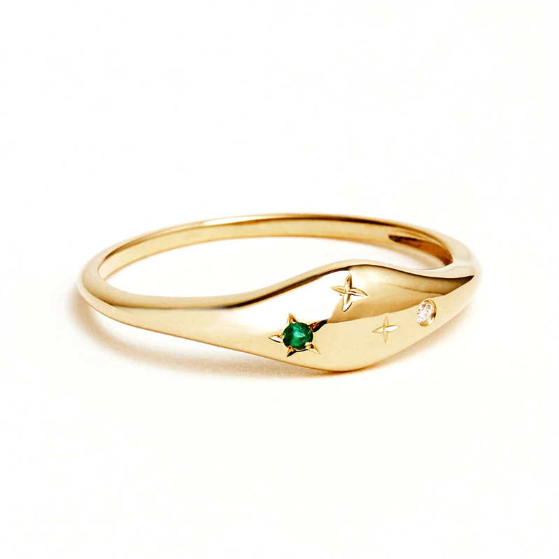5g Weight Zircon Inlay Material Rings Classification 6, 7, 8 Ring Size 1 Piece Quantity Daily Occasion 925 Sterling Silver Material Star Pattern Couple Gender Inlay Design Fashion Style 925 Sterling Silver Zircon Rings Star 9