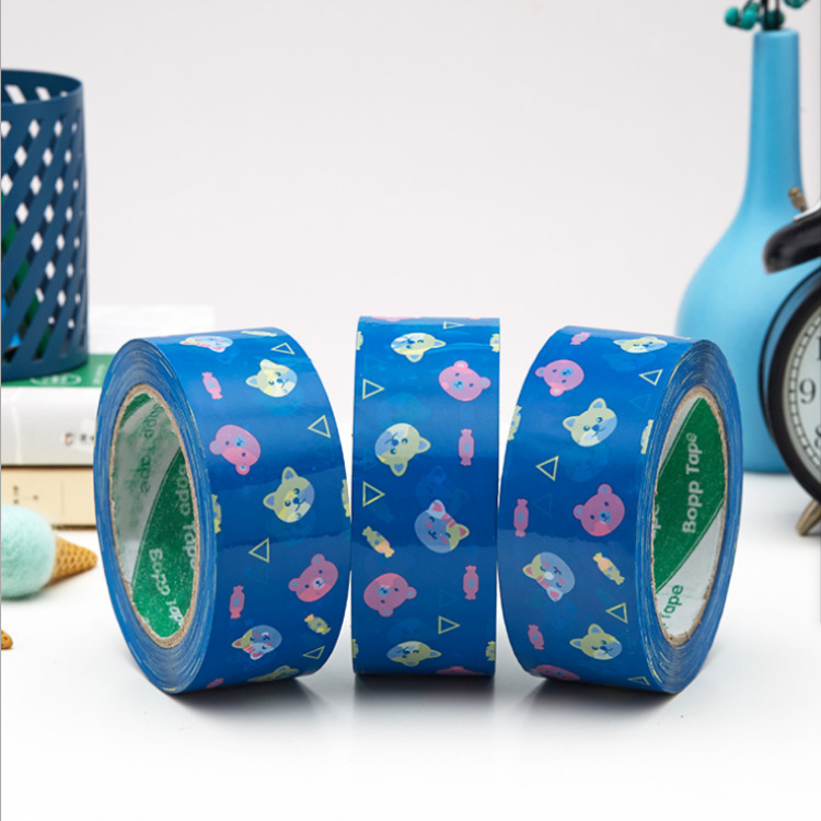 Thankyou cinta adhesiva de embalaje rosa, sello de red, cinta de sellado, cinta de impresión de dibujos animados, fabricante al por mayor