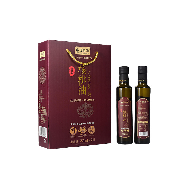 纯核桃油一级压榨食用油小瓶250ml礼盒装银行保险福利礼品|undefined