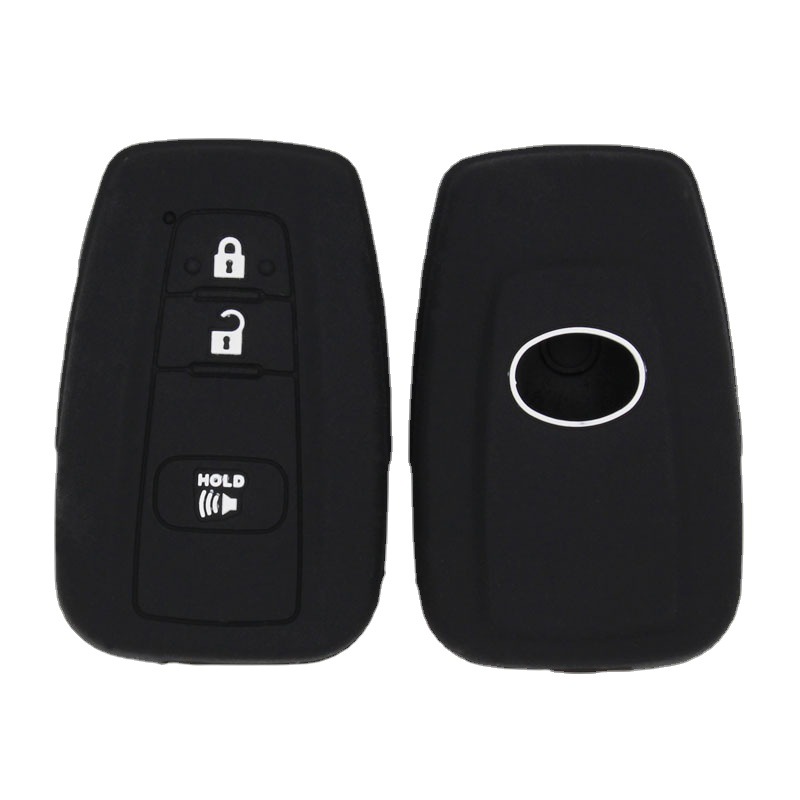 Toyota 3 버튼 자동차 키 커버에 적합 실리콘 리모콘 보호 커버 자동차 로고가없는 멀티 컬러 실리콘 커버