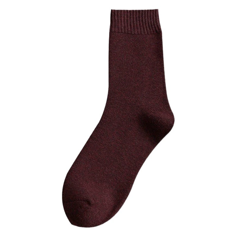 Носки женские осенне-зимние носки до середины икры утолщенные теплые махровые носки для домашнего сна женские на флисовой подкладке полотенце-чулки зимние