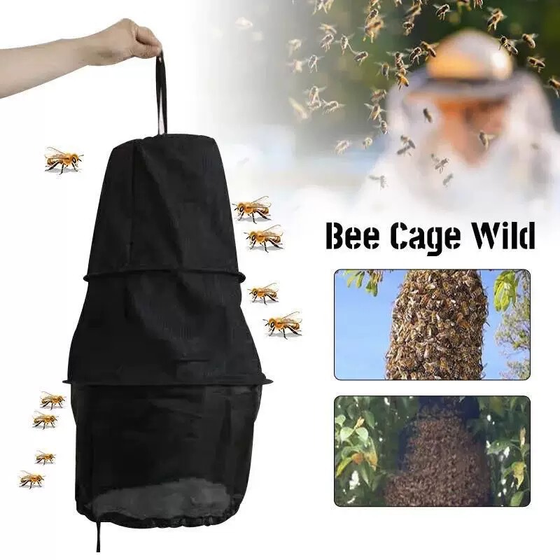Full Set of Beehive Cage, Thickeneded Large Field Bee Luring Bag, Beekeeping Tool, Beekeeping Bag, Durable Beekeeping Bag