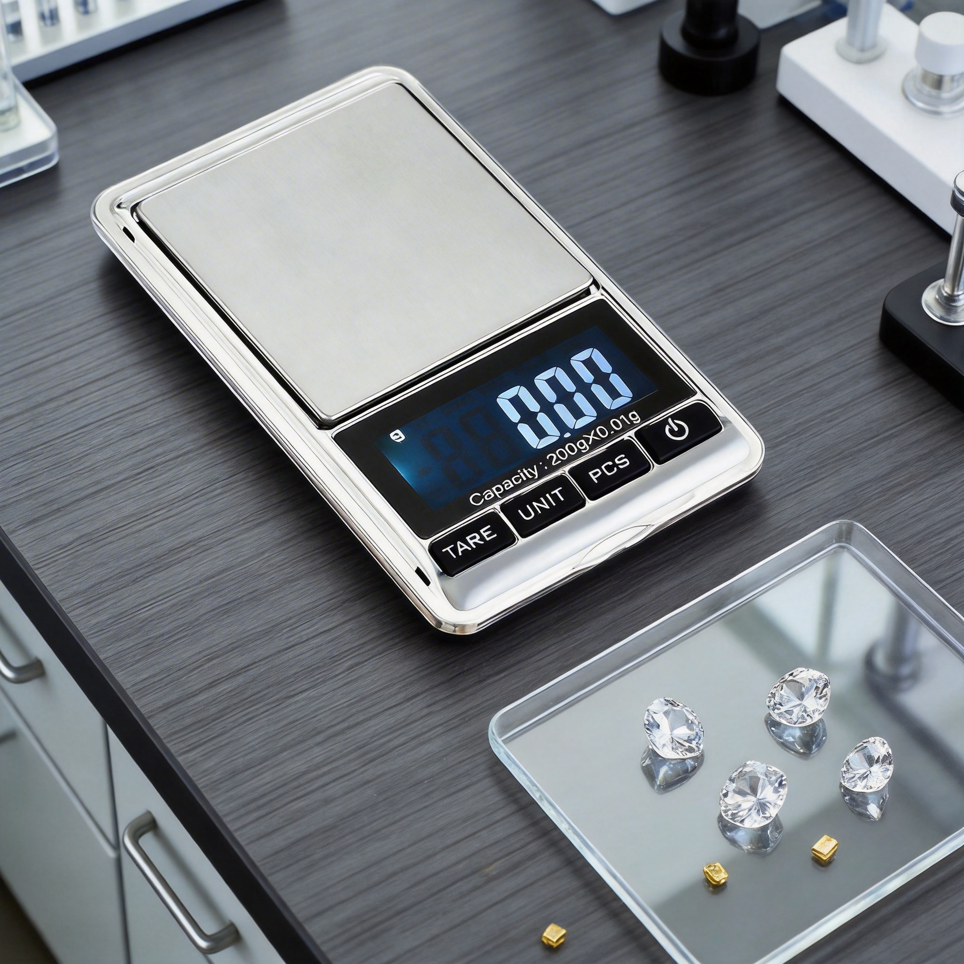 深圳厂价现货批发中性高精度电子称 钻石称 200G-0.01G珠宝称