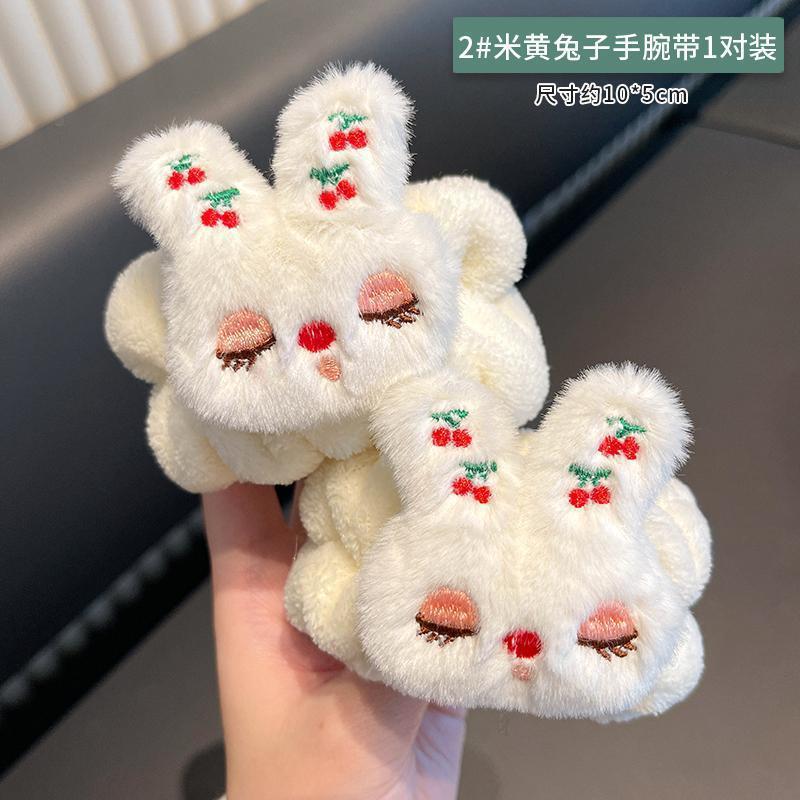 Arco banda de pelo al por mayor de las niñas de color sólido todo partido de maquillaje absorbente de sudor-limpieza lavado de cara correa de muñeca de franela banda de pelo