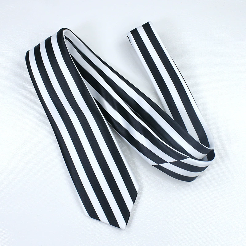 Goddess Different Record 5 Tie Persona5 Goro Akechi Wise 郞 Black and White striped tie