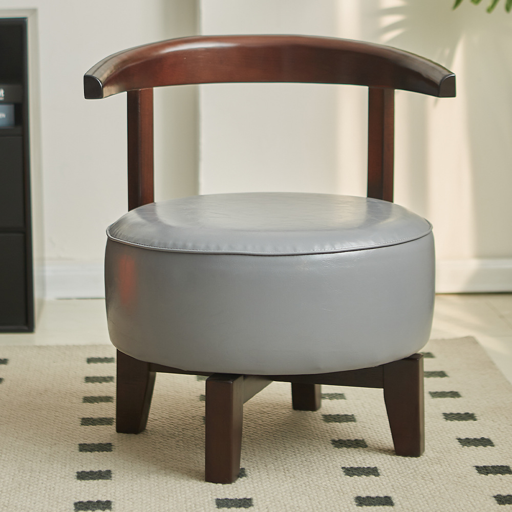 Sofá giratorio silla de respaldo silla de ocio red sala de estar sofá silla dormitorio una sola silla de madera sólida puede ser simple