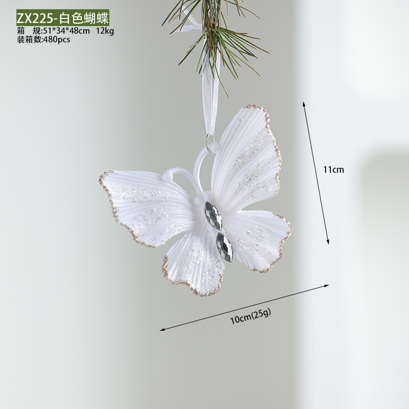 Buscando madera producto transfronterizo nuevo caramelo blanco de Navidad copo de nieve torre mariposa colgante de acrílico colgante de acrílico colgante de acrílico