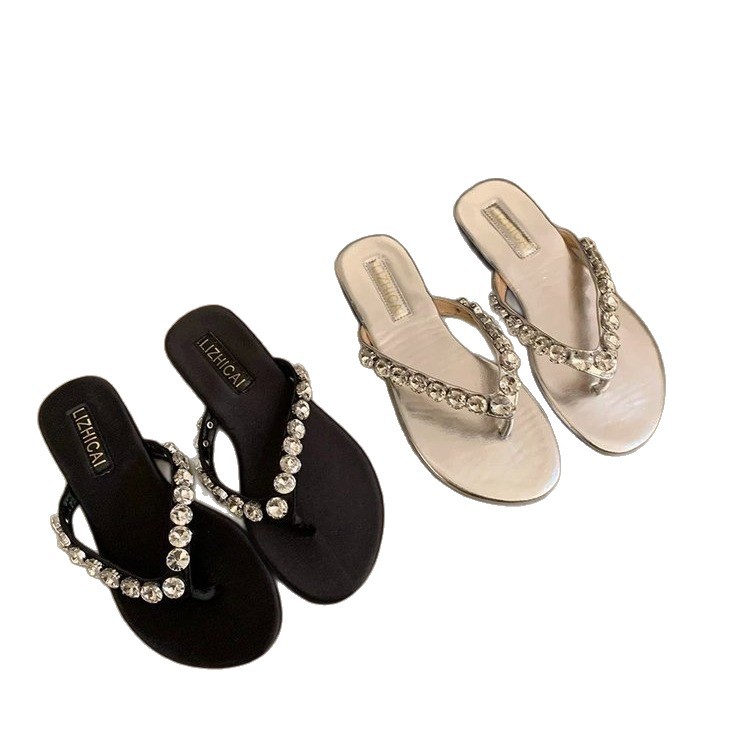 Zapatillas de agua de diamante plateadas francesas de verano con falda de mar zapatillas de hadas zapatos de playa de moda image 5