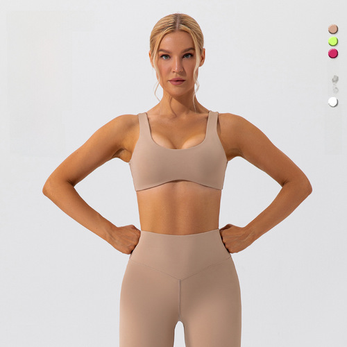 24 New Summer and Autumn European and American Bare Sensation Lulu Yoga Pants Tight Sports Bra for Women Fitness Yoga Bra