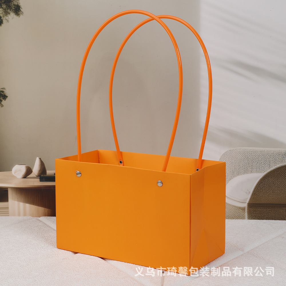 Caja Portátil para Flores de Cartón Blanco Impermeable para Arreglos Florales image 18