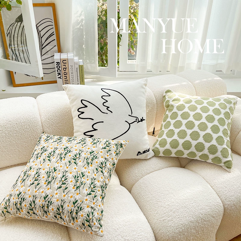 Шкаф Nordic INS Wind Room Sofa Embroidery Pillow Pillow Cushion Sample Room bedside bedside Cushioning waist pillow without core